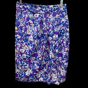 NWT Anthropologie Fei Scattered Sequins Floral Silk Skirt. Size 4